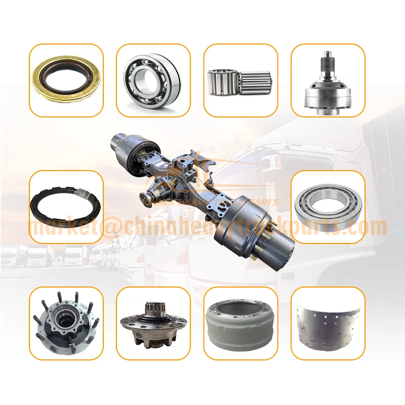 HOWO Truck HC 16 Front/Middle/Rear Axle Accessories 2nd Rear Axle Drive WG9231320913 Pinion and Crown Wheel