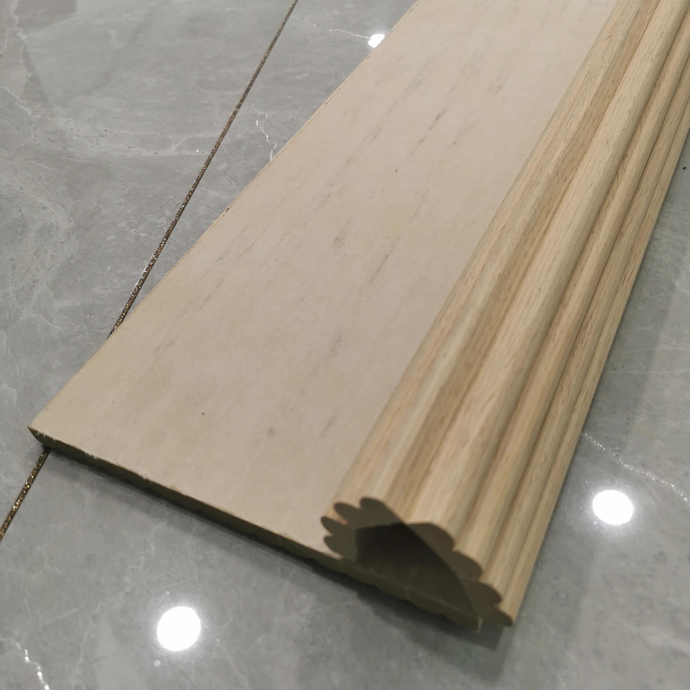 wood veneer Waterproof Soft flexible wood roll panels wall panel curved mdf wave tambour flexible board