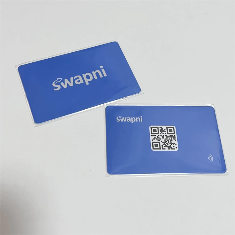 White Plastic Social Media Payment CR80 Business Cards Custom Nfc