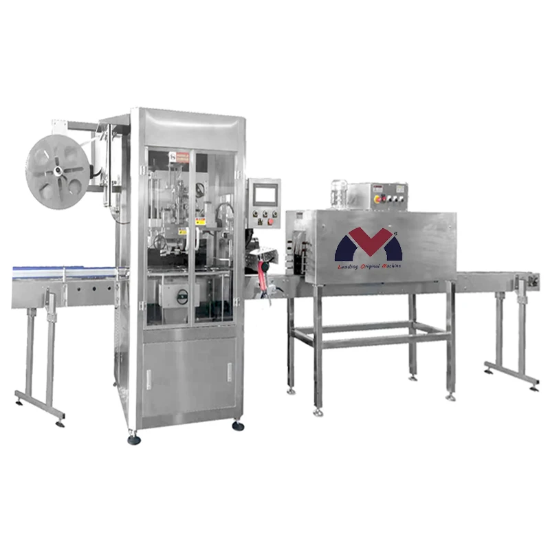 High speed Automatic PET Steam Shrink Sleeve Label Applicator PVC Stretch Film Automatic Shrink Sleeve Labeling Machine