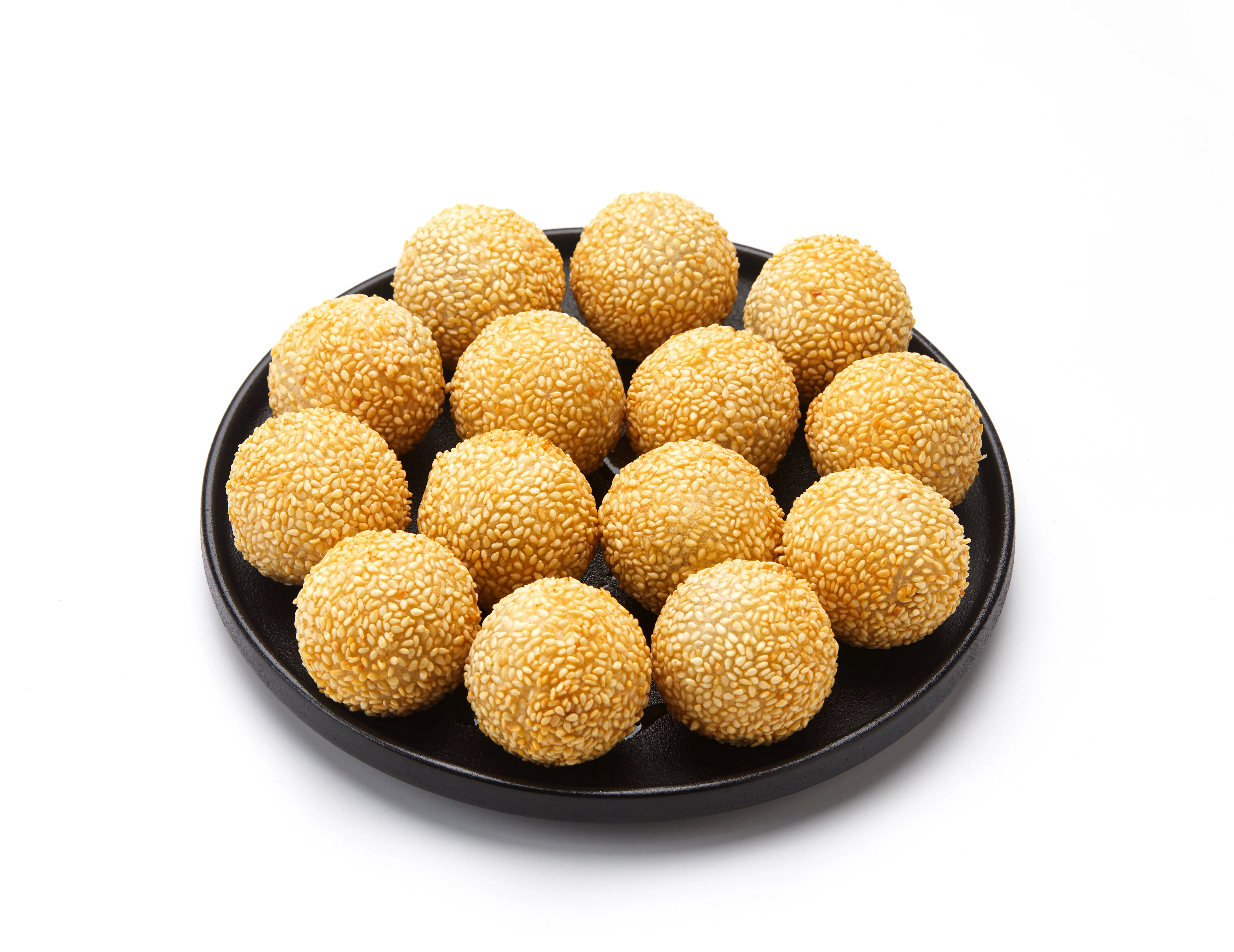 Wholesale premium Asian Chinese snacks Sweet snacks Dim sum frozen food sweetened bean paste frozen fried sesame balls
