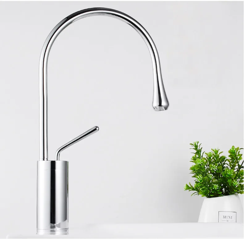 Modern New Design Black Basin Tap Bath Faucet With Single Pole Bar