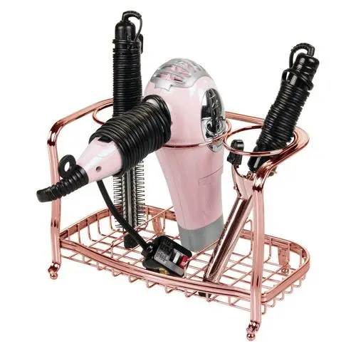 
Vanity Countertop Hair Dryer, Tool Holder Rack 