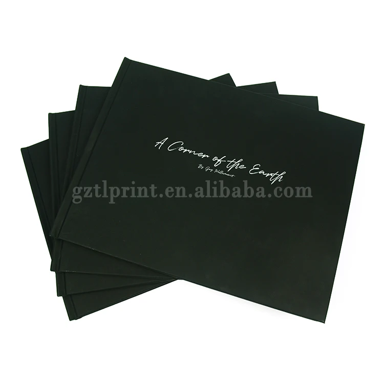 
Book printing service top quality photo book soft lamination coffee table book printing with embossing 