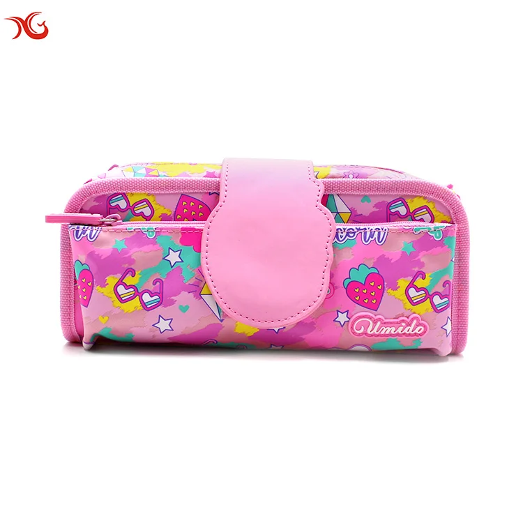 Smiggle Manufacturer Custom Portable Big School Pouch Pencil Case Pencil Pouches With Stationery For Girls