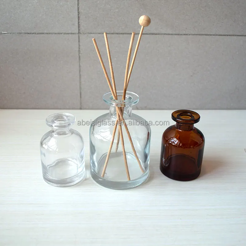 5 Fl Oz Transparent Green Glass Reed Diffuser Bottles Fiber Sticks Diffuser Bottles Diffuser Jars Aromatherapy Storage Container