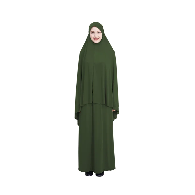 Hot sale fashion hijab dress malaysia saudi clothing abaya muslim dress with hijab