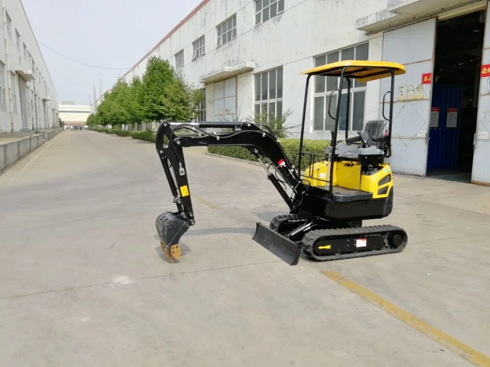 mini track chain excavator 1.8 ton rubber track or steel track
