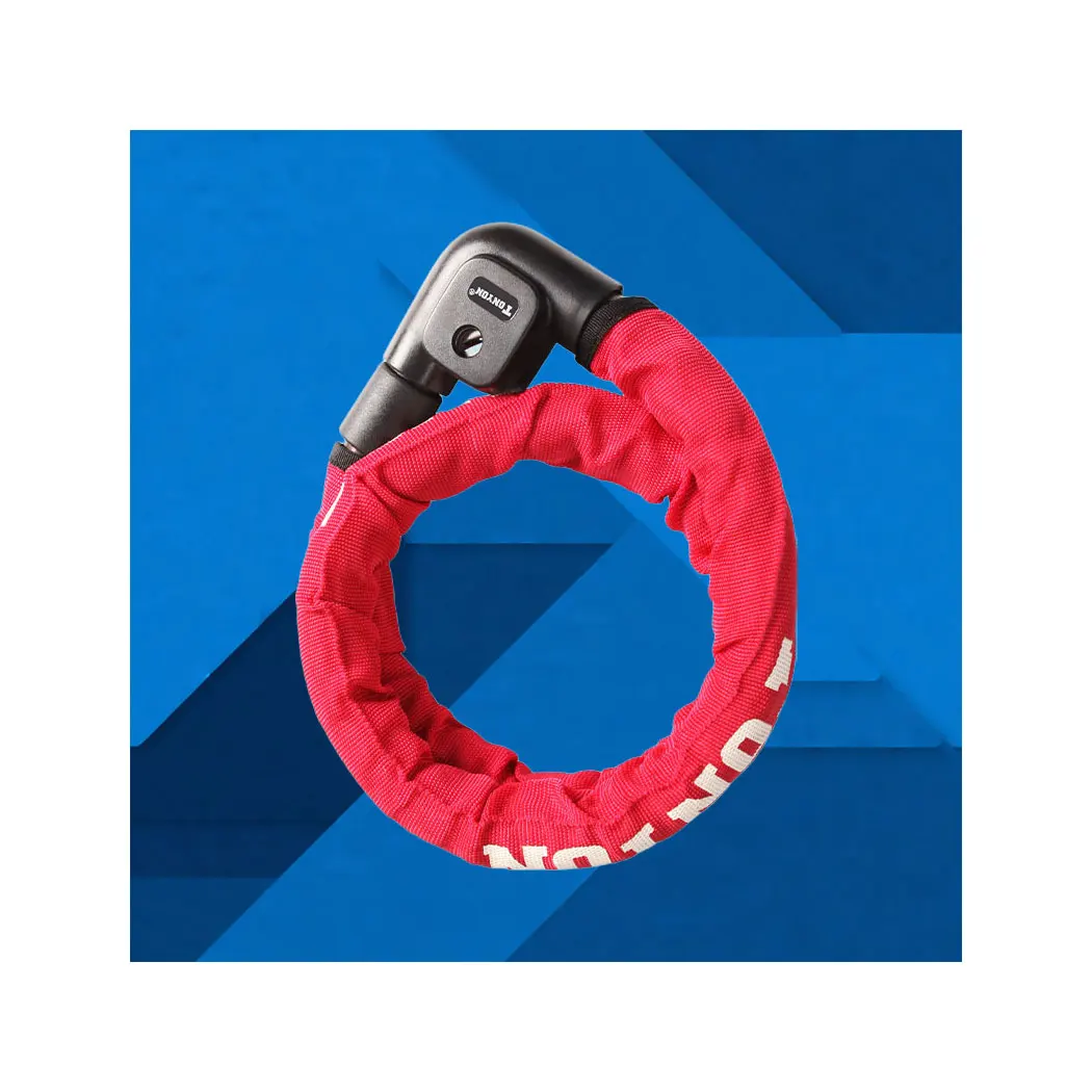 Tonyon Customizable Durable Wholesale Pricing Bike locks Red Cloth Cover Joint Bicycle Lock