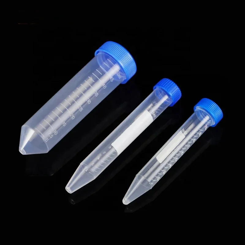 Wholesale Lab Disposable Sterile 10ml 50ml Conical Bottom PP Centrifuge Tube