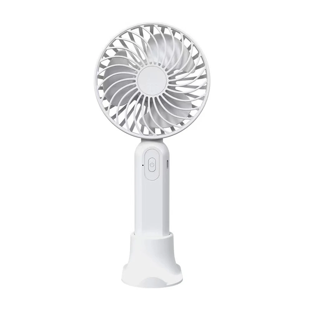 Factory Customized Handheld Small Fan Indoor and Outdoor Office Student Portable Mini Battery Fan With Base