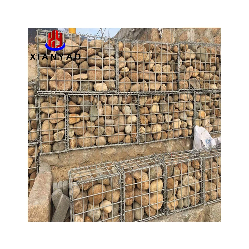 pvc-coated gabions sea defence   gabion blankets  for retaining wall