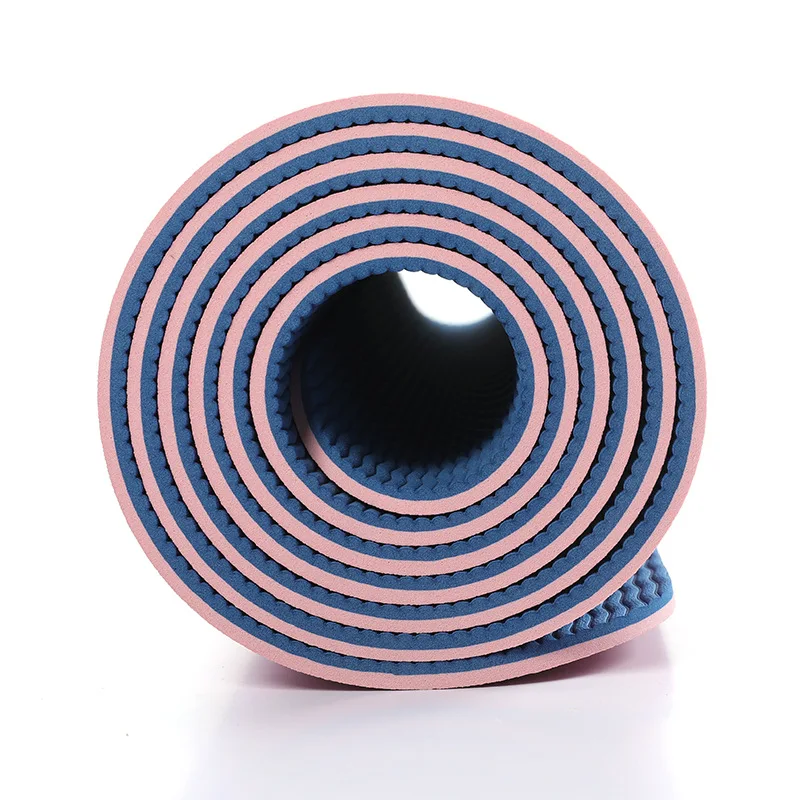 YITOO Anti-slip 6mm Double Layer Private Label Wholesale Natural Buy Tpe Yoga Mat Eco Friendly One Yoga Mat With Custom Logo
