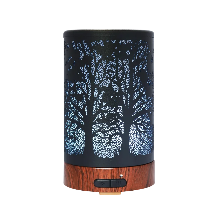 innovative products 2023 New Design 120ml Metal Iron Art Aroma Essential Oil Diffuser Cool Mist Mini Humidifier for home