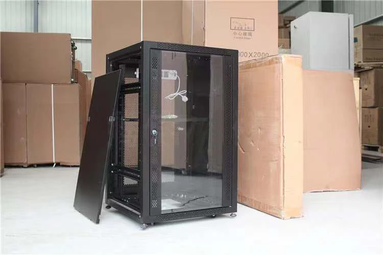 19 Inch 18U Network Cabinet Server Rack Enclosure with Glass door