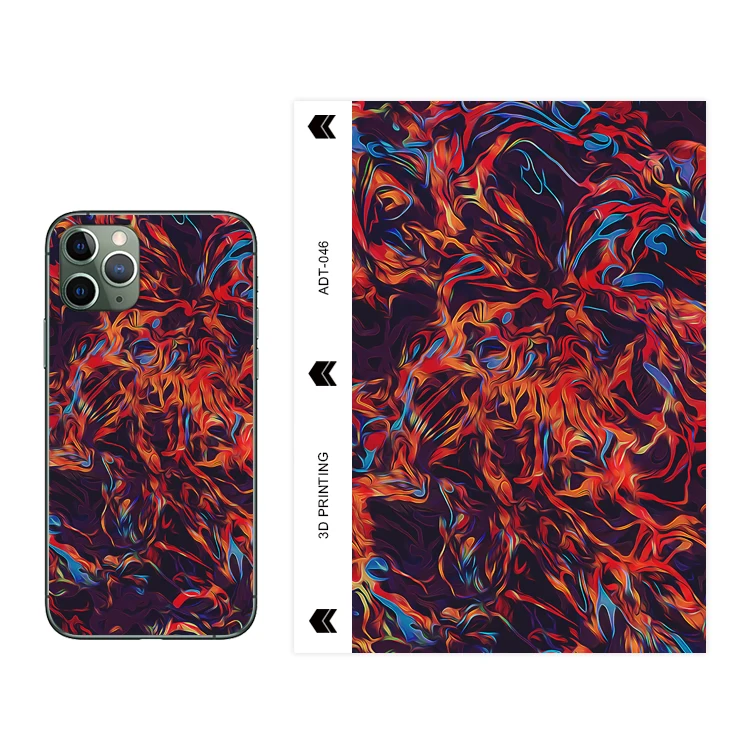 JJT Back Sticker 180*120 mm Back Sheet Film 3D Relief Back Skin Sticker for Mobile Phones for Cutting Machine