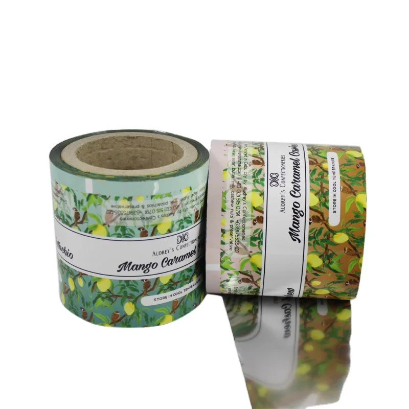 Group of biscuits packaging in flow pack wrapper roll film
