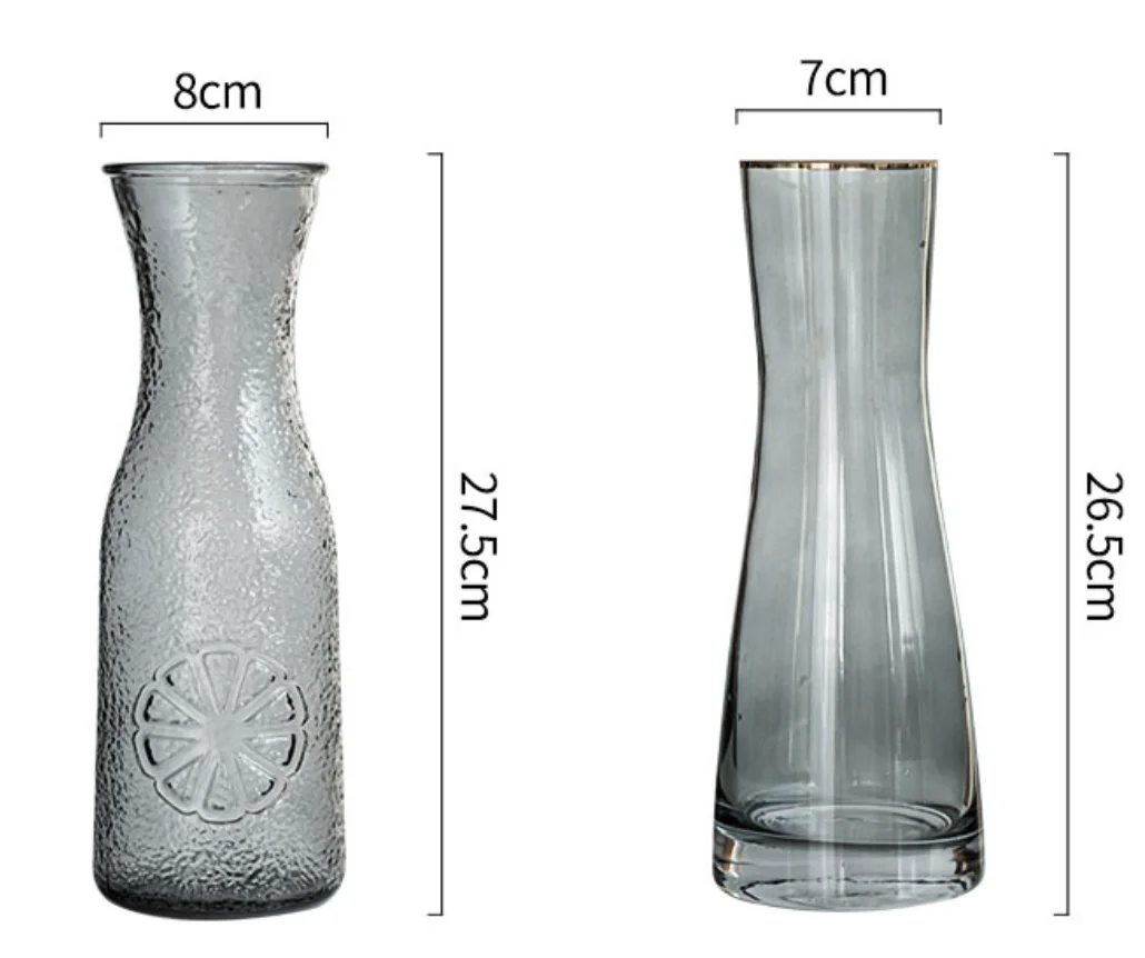 Well Priced elegant clear and colored glass vase supply