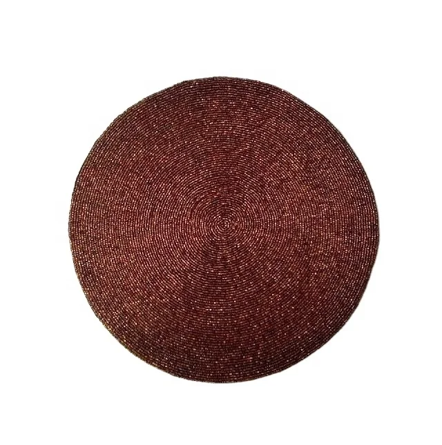 
Brown Glass bead place mats with patterns available in more colours and patterns 