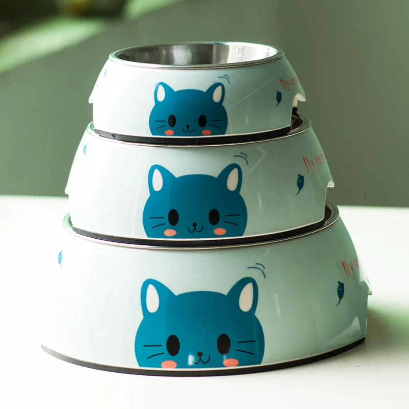 Миски для кормления Joyfamily из нержавеющей стали двухслойная меламиновая миска кошек собак
