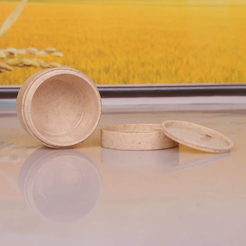 Free Samples Wheat Biodegradable Cosmetic Containers Recyclable 2oz 3oz 4oz Straw Cream Jar biodegradable plastic bottle