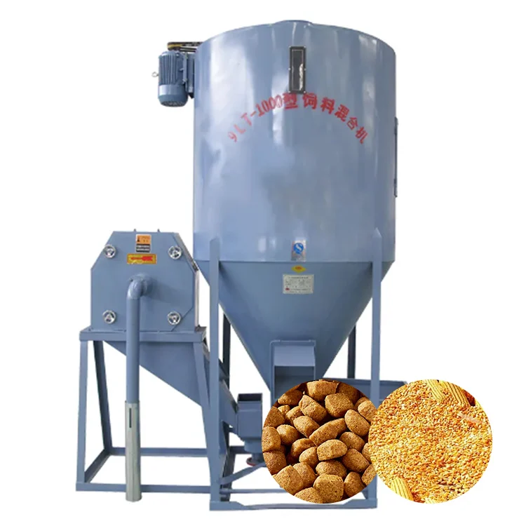 Hot selling breeding pig cow mixer and pellet machine for animal feed