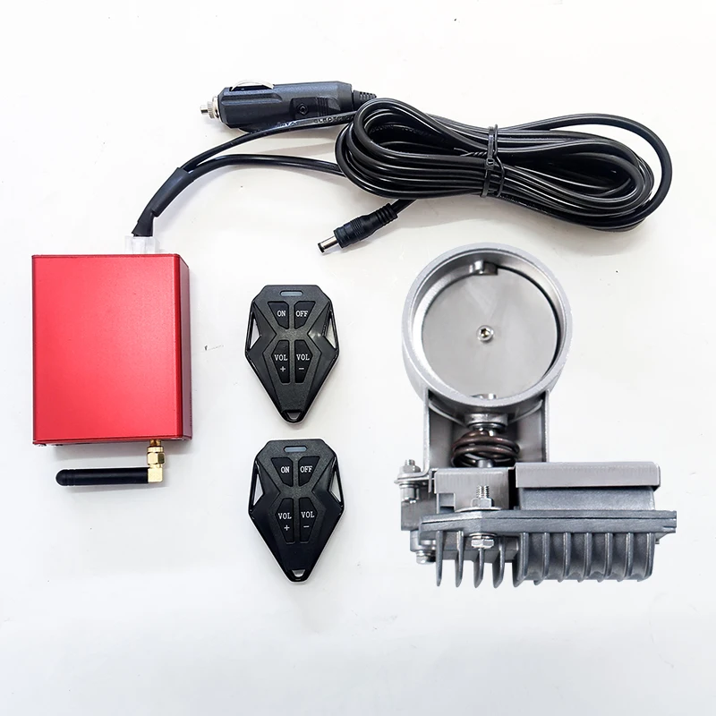 sin 2.5inch SS304  exhaust Electric valve Cutout EXHAUST full kit with new remote