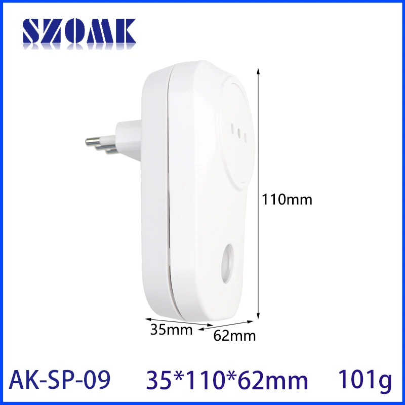 35*110*62mm Smart Italy Standard Socket Enclosure White Wireless Wifi Smart Plug Power Socket Oem Box Enclosure With App