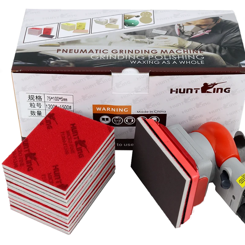 HuntKing губчатая шлифовальная бумага для полировки с силиконовым углеродным поролоном мягкая задняя