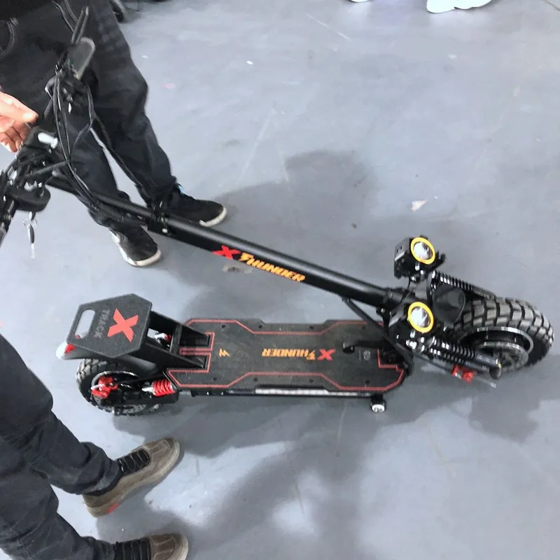 Electric Bike Scooter Aluminum Alloy Double Drive Dual Motor 1200W Folding Two Wheel Outdoor Scooter