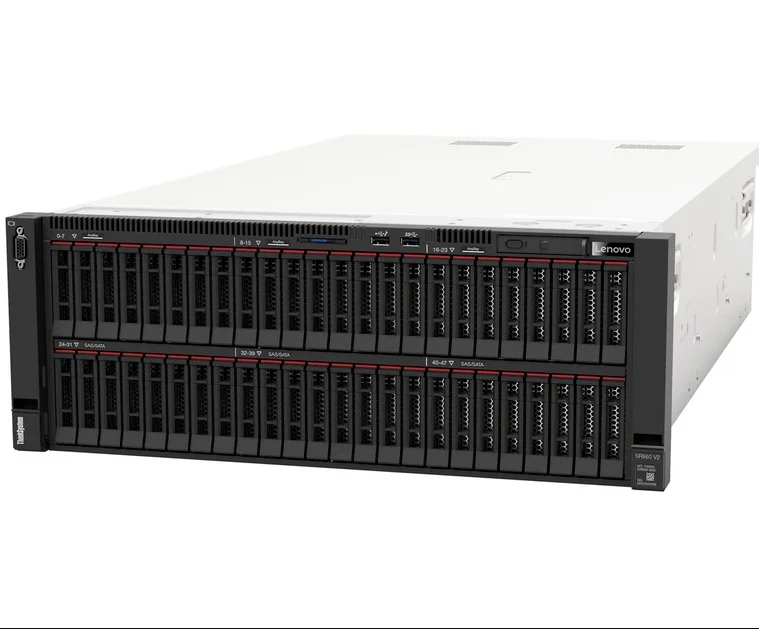ThinkSystem SR860 V2  V3is a 4-socket server that features a 4U rack design with support for up to eight high-performance GPUs