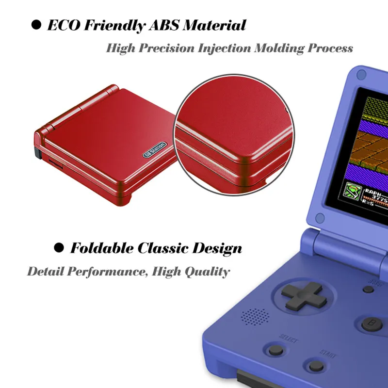 New folding handheld game console old-fashioned arcade 500 retro mini arcade flip handheld game console