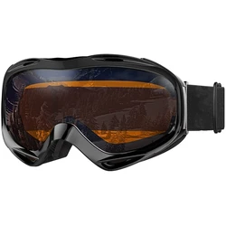 Photochromic Real hot sports anti-fog UV400 Lens snow glasses Snowboard Goggles For Skiing
