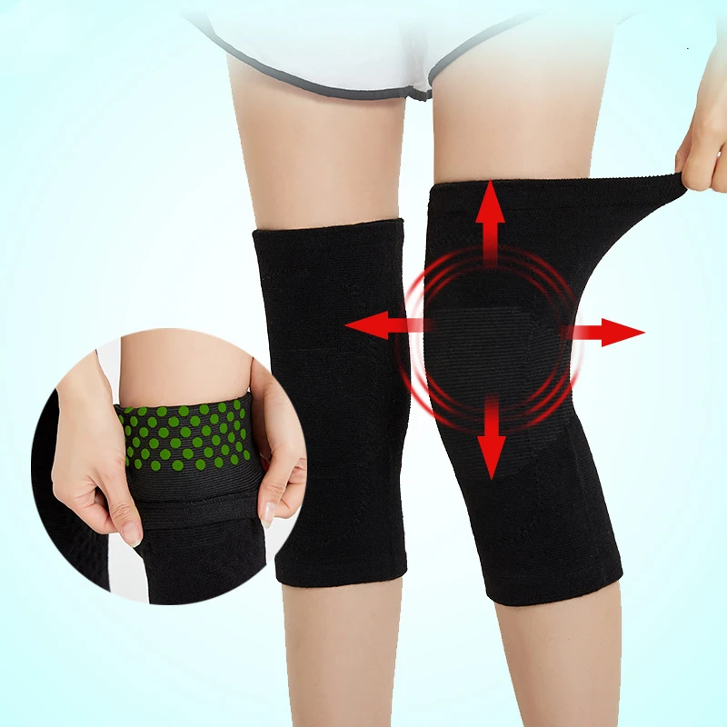 Self Heating wormwood Warm Knee sleeve Knee Brace for Arthritis Joint Pain Relief  Injury Recovery Belt Knee Massager