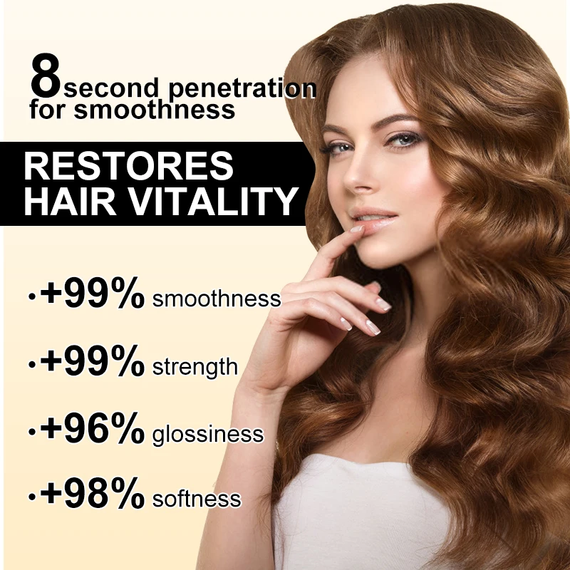 Wholesale Organic Protein Keratin Smoothing Hair Mask for Hair Repair Treatment 8S Revitalizes Hot Dyeing Damaged Hair Mask