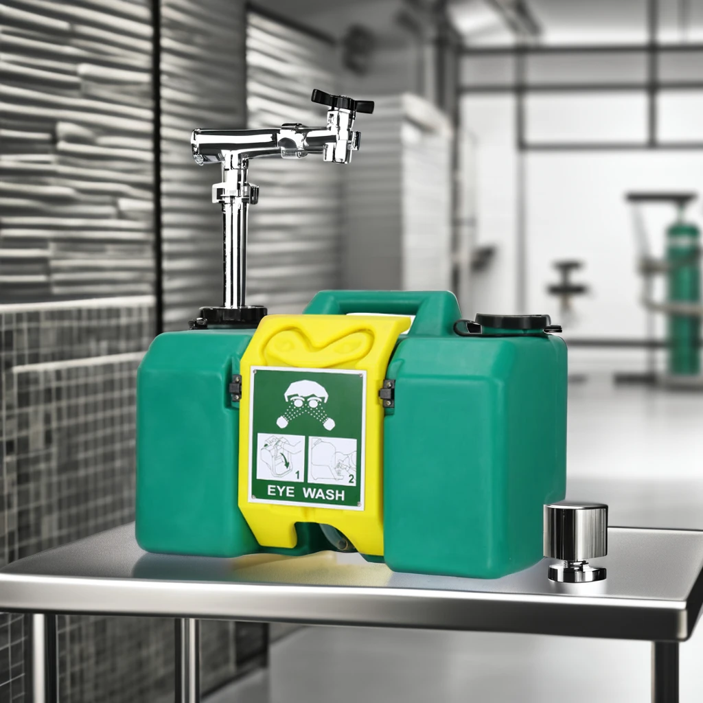 Factory-Portable Eyewash Station with Emergency Clearance Requirements Canvas Upper Material for Washing Needs