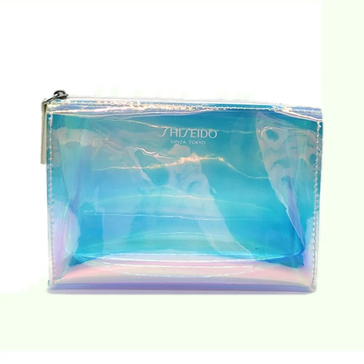 
Hot Sale Elegant Women accept logo printing TPU or PVC Laser Holographic hologram Cosmetic Bag For Summer 