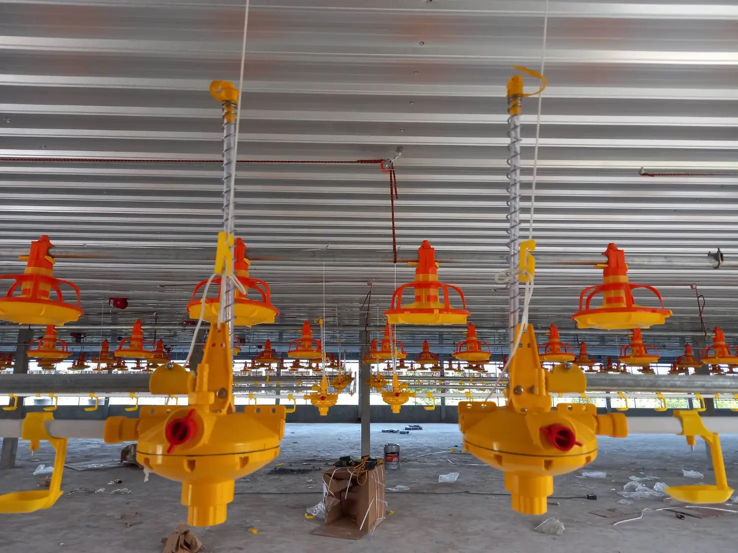 Poultry Broiler Chicken Water Line System Automatic Poultry Nipple Drinkers Water Feeder