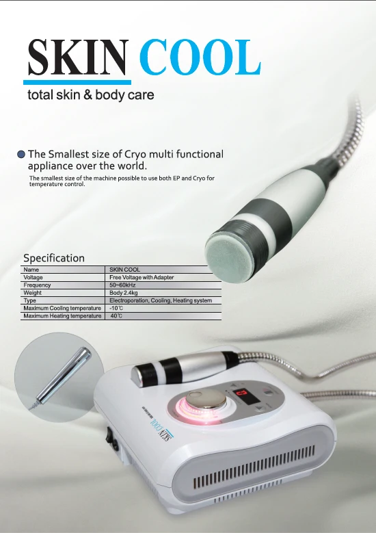 2020 skin cool cryo electroporation no needle mesotherapy machine hot cold hammer anti aging