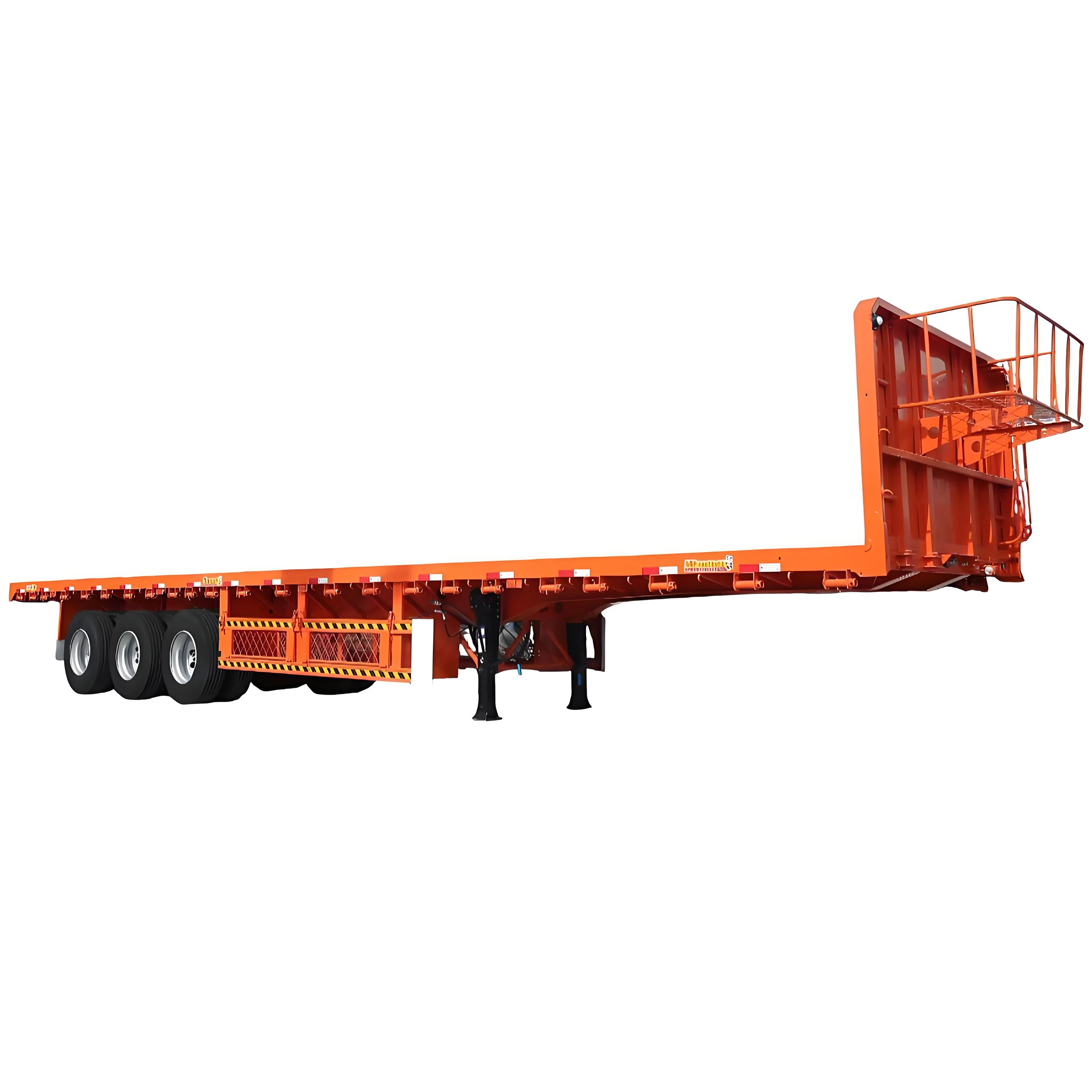Flatbed trailers flatbed semi trailers for sale and 3 axle 60 tons 80 /100 tons steel truck trailers factory direct sales