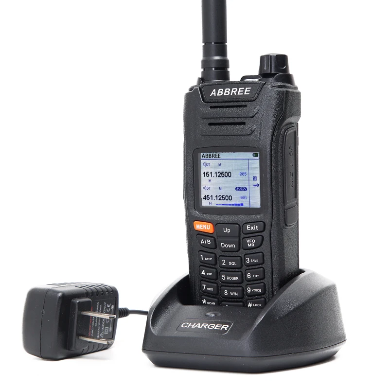 Лидер продаж ABBREE AR-F6 125-560 МГц 6-полосный ЖК-дисплей в режиме ожидания DTMF VOX SOS портативная двухсторонняя рация
