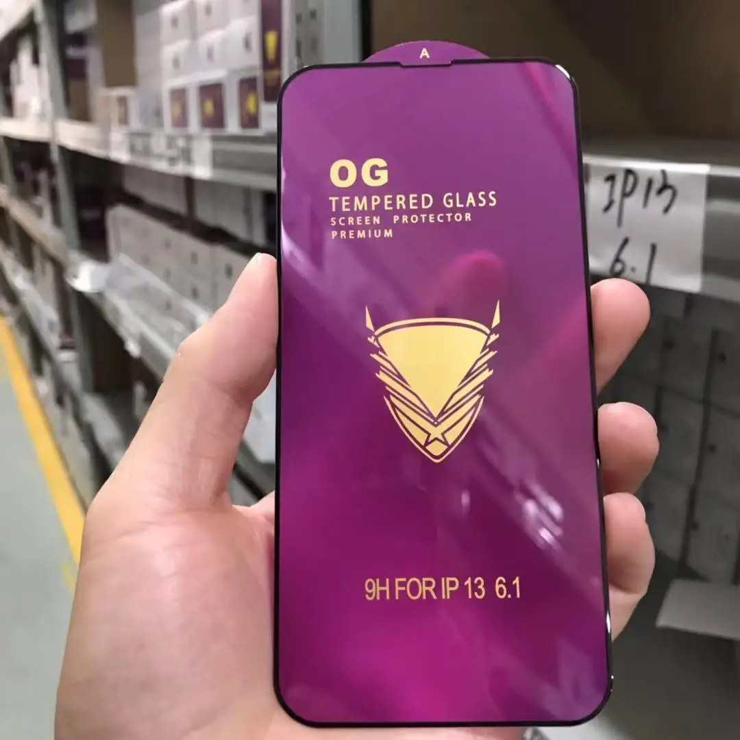 For iphone 13 11 pro max 9H screen protector Tempered Film  High-definition No White Edge  Anti-fingerprint tempered Glass