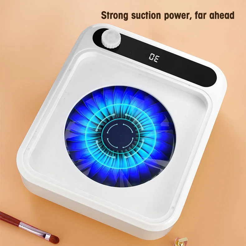 Beauty Salon Low Noise High Suction Dust Cleaner Nail Desk Dust Collector Manicure Nail Dust Extractor