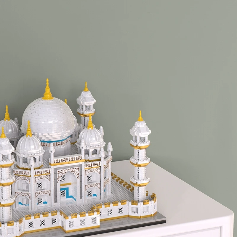 W0501-W0607 Taj Mahal world famous building creative Decoration Mini Building Block Plastic Toy gift for kids boys