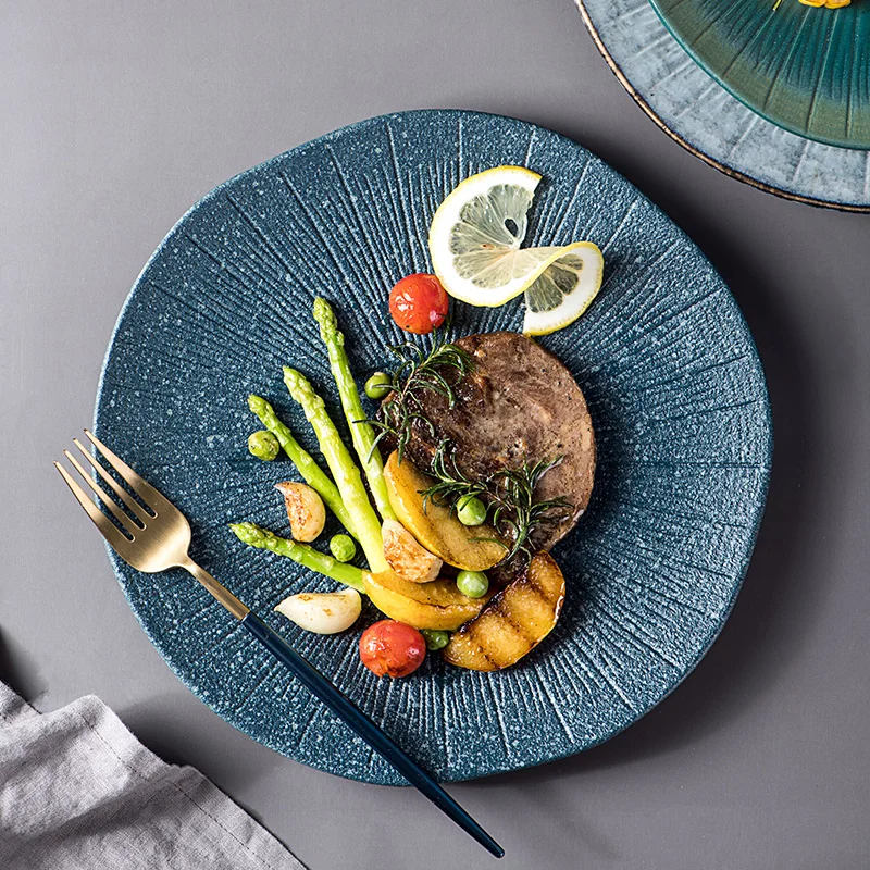 Factory Direct Nordic Hotel Multiple Colour  Restaurant Porcelain Dish Ceramic Dinner Plates Plates Ceramic Plate Sets