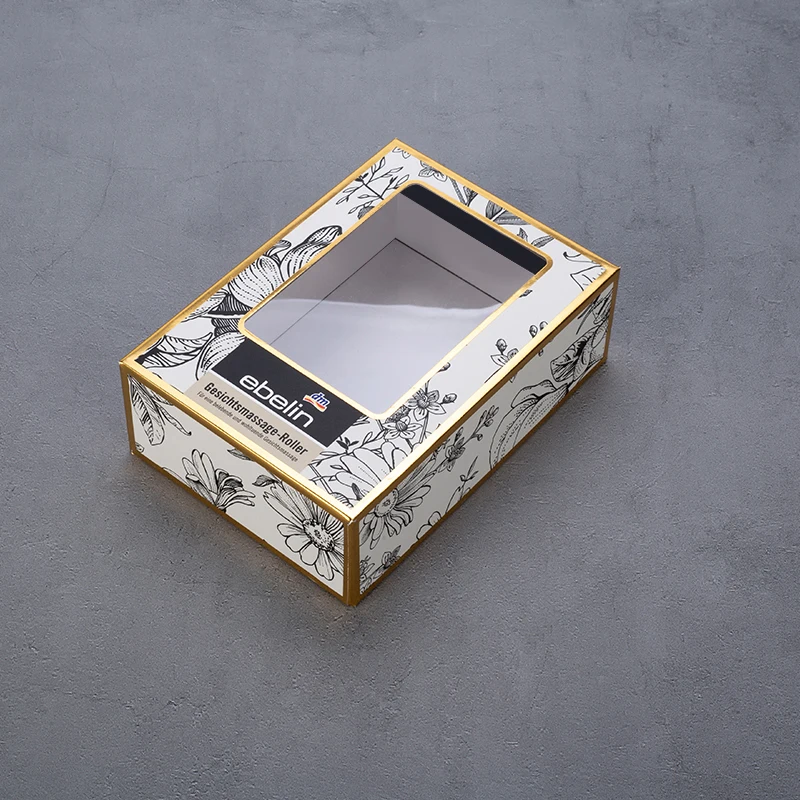 Wholesale Custom Gift Packaging Lid And Base Box With Window For Beauty