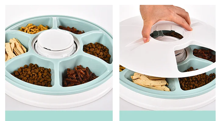 Smart Pet Feeder 6meals Timed Program Food Dispenser with Calling Music