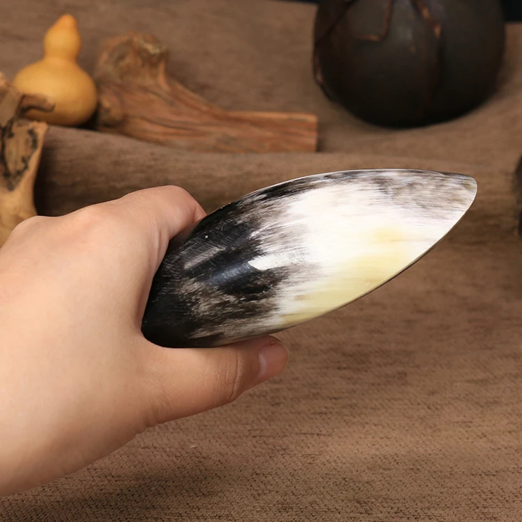 Natural horn shape guasha Scraping Plate Massage Board Muscle Relief Accessory Scraper Board