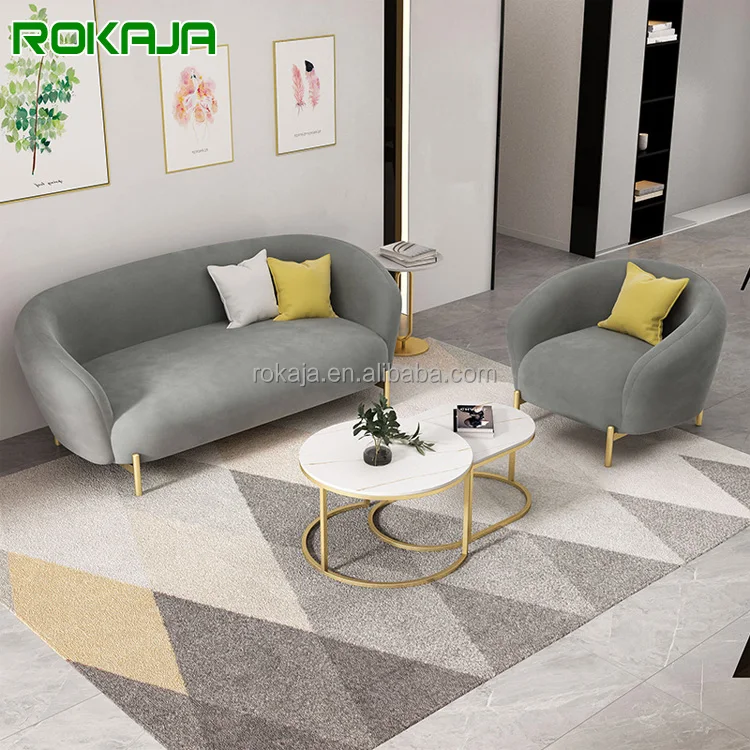 Cheap Couch Living Room Sofas Pink Mini Velvet Sofa Luxury Apartment Economical Sofa Sets Furniture