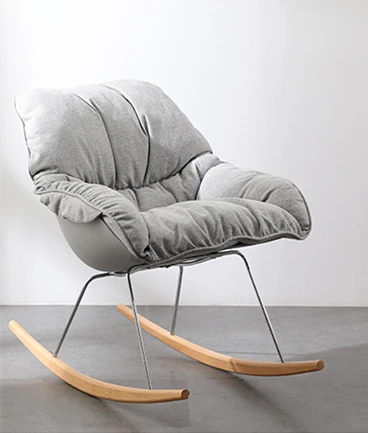 Nordic Modern Living Room Wholesale Bedroom Furniture Frame Leisure Living Room Rocking Chairs Comfortable Metal Adult Plastic